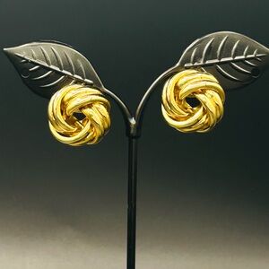 Vintage Americana Creations Gold Love Knot Earrings